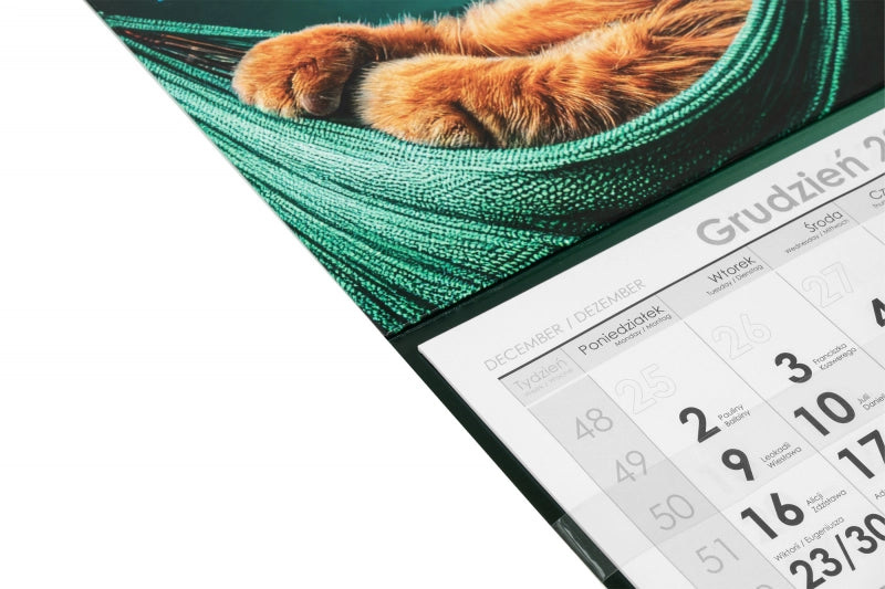 Kalendarz trójdzielny lux wypukły