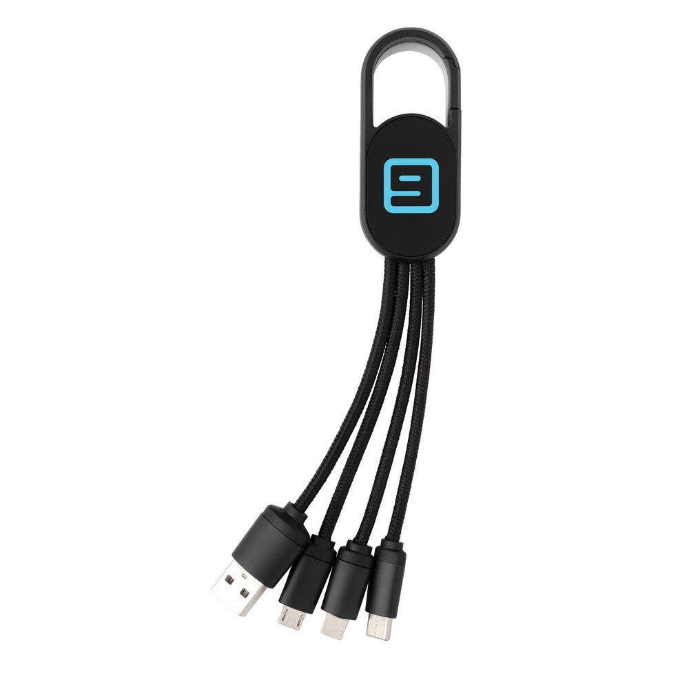 Kabel do ładowania 4 w 1 z karabińczykiem Winners Gadzety