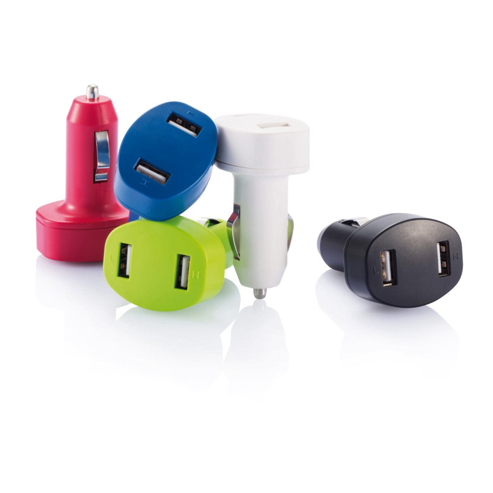 Podwójna ładowarka samochodowa USB Winners Gadzety