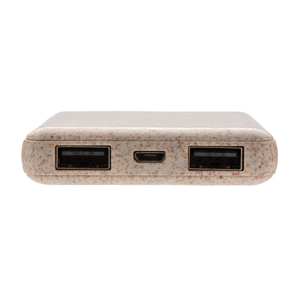 Power bank 5000 mAh ze słomy pszenicznej Winners Gadzety