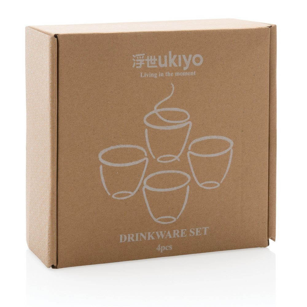 Zestaw kubków ceramicznych 120 ml Ukiyo, 4 el. Winners Gadzety