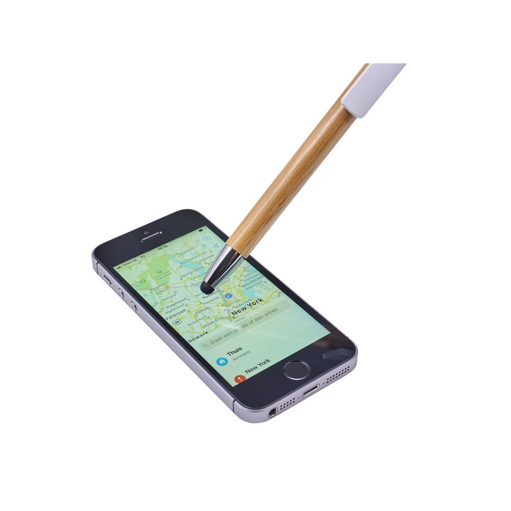Bambusowy długopis, touch pen, stojak na telefon Winners Gadzety