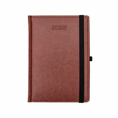 Kalendarze A5 dzienny Nebraska z gumką