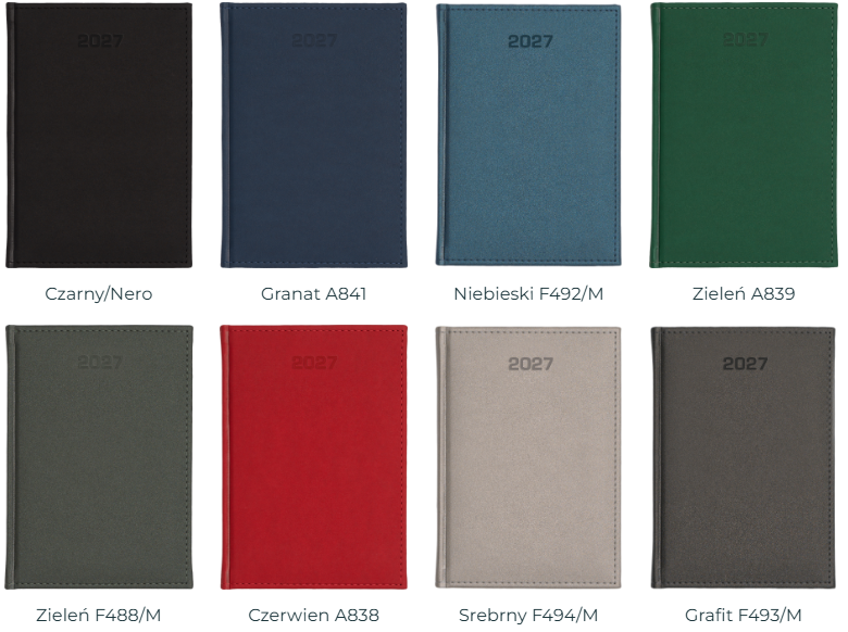 Kalendarze A4 tygodniowe Velour