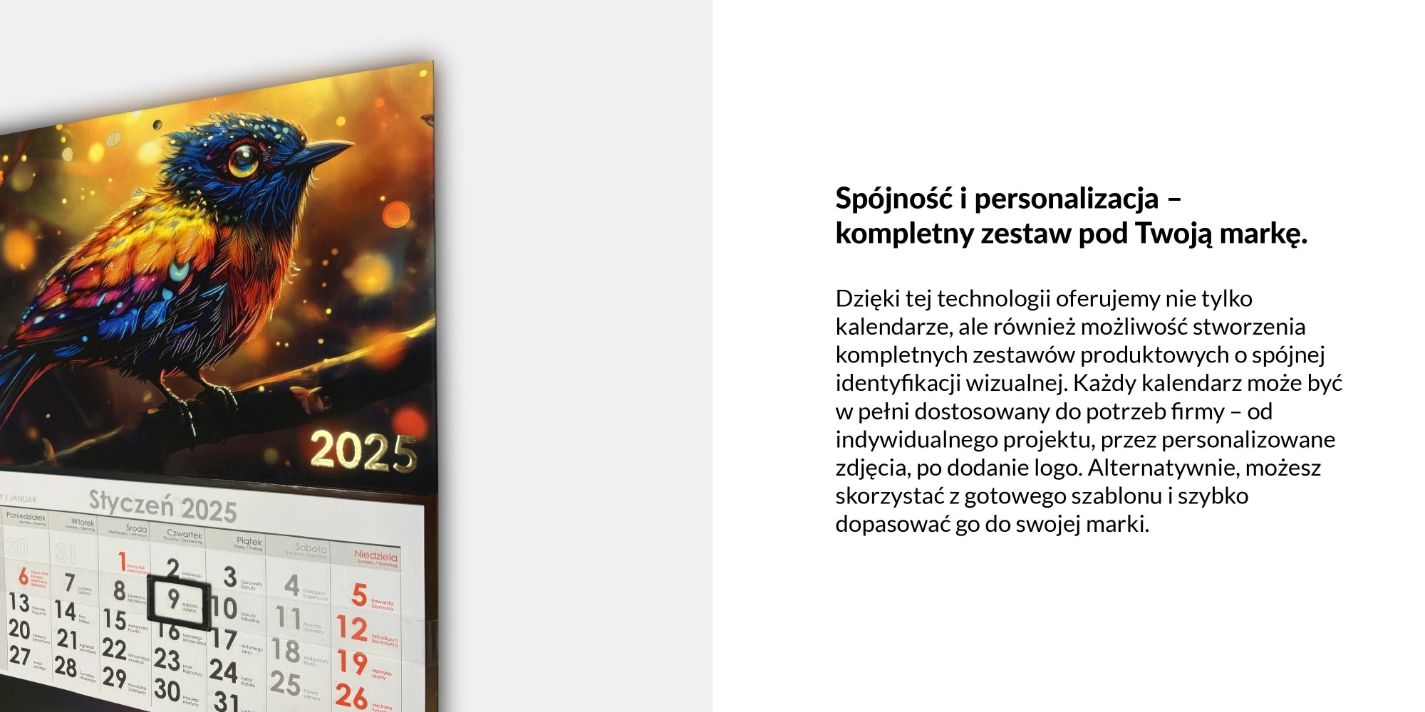 Kalendarz trójdzielny PREMIUM