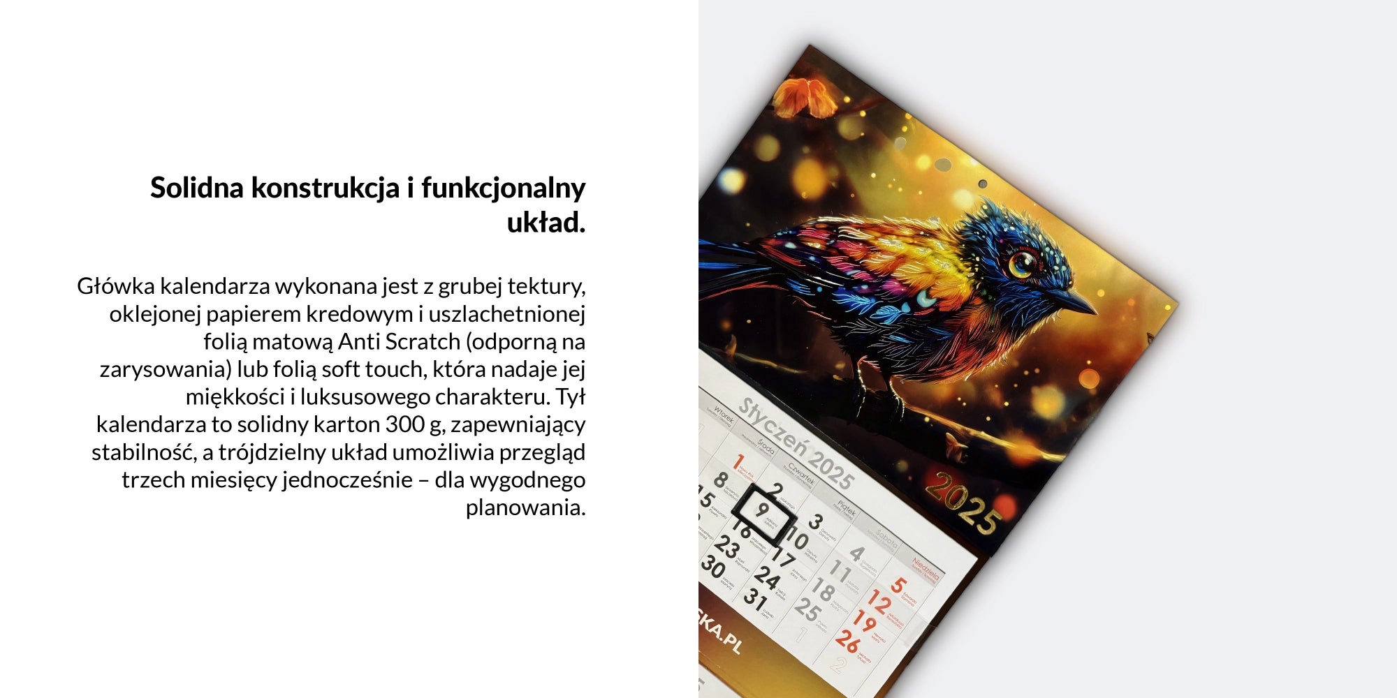 Kalendarz trójdzielny PREMIUM