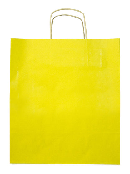 Torba papierowa 305x170x340mm z uchwytem skręcanym ŻÓŁTA Winners Gadzety