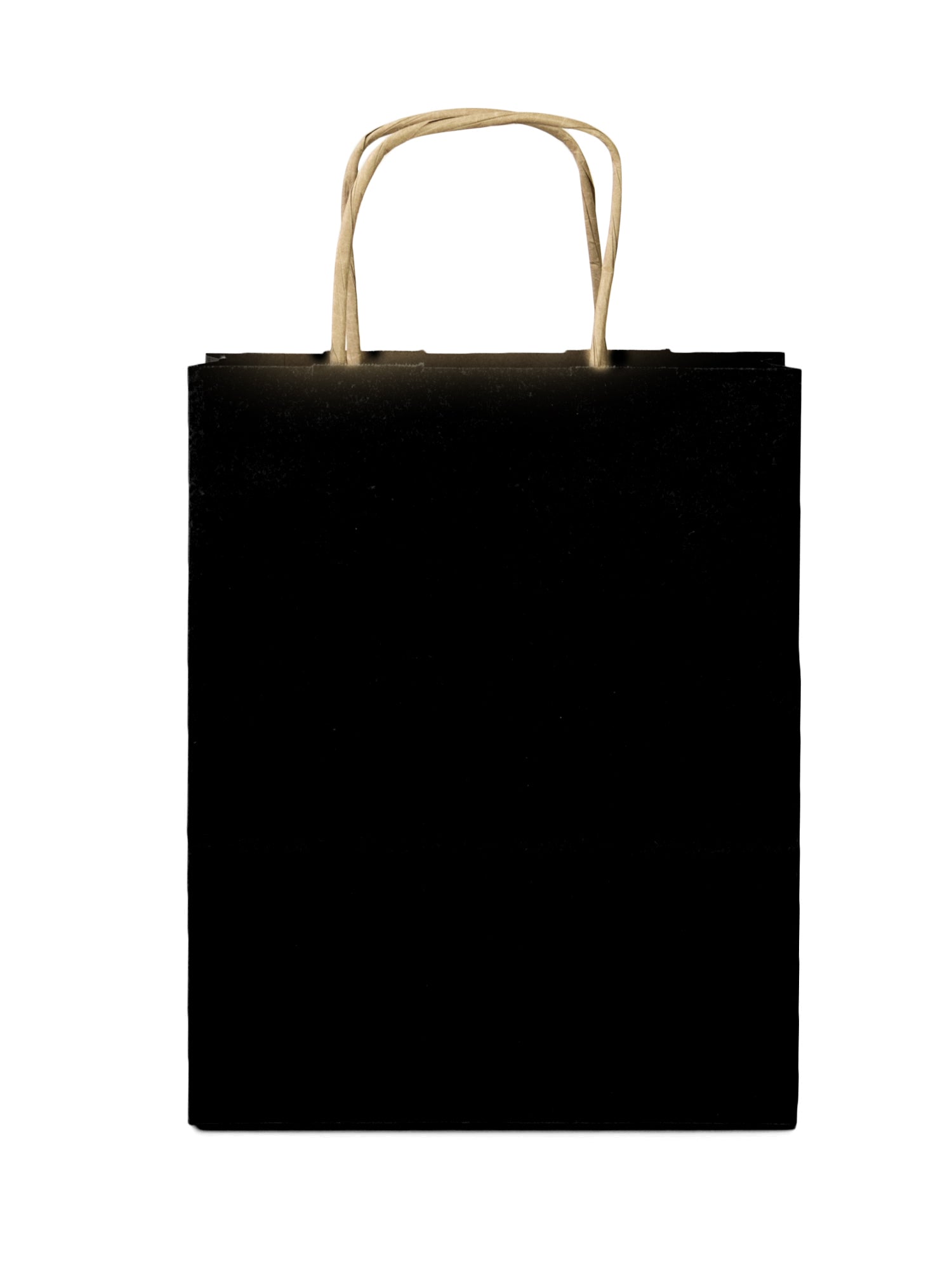 Torba papierowa z uchwytem skręcanym - CZARNA - 180x80x225mm Winners Gadzety