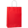 Torba papierowa 240x100x340mm z uchwytem skręcanym Premium - CZERWONA Winners Gadzety