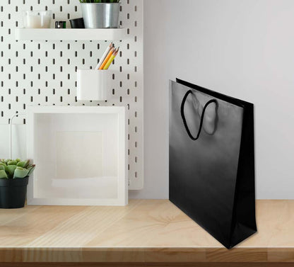 Torba laminowana z uchwytem sznurkowym CZARNA 240x90x320mm Winners Gadzety