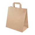 Torba papierowa 220x110x245mm z uchwytem płaskim - BRĄZOWA Winners Gadzety