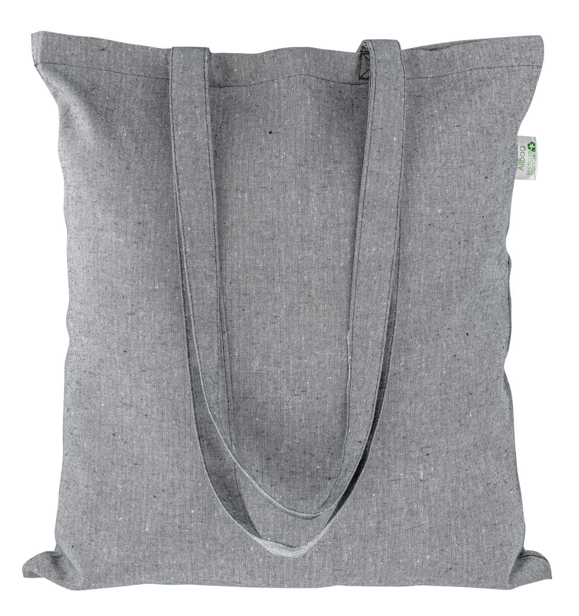 Torba bawełniana SZARA RECYKLING- 38x42cm Uchwyt: 70cm Winners Gadzety