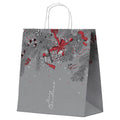 Torba papierowa świąteczna 32x16x38cm MERRY CHRISTMAS SZARA Winners Gadzety