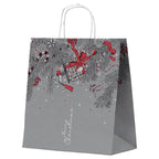 Torba papierowa świąteczna 32x16x38cm MERRY CHRISTMAS SZARA Winners Gadzety