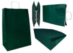 Torba papierowa 305x170x425mm CIEMNOZIELONA BIAŁA Winners Gadzety