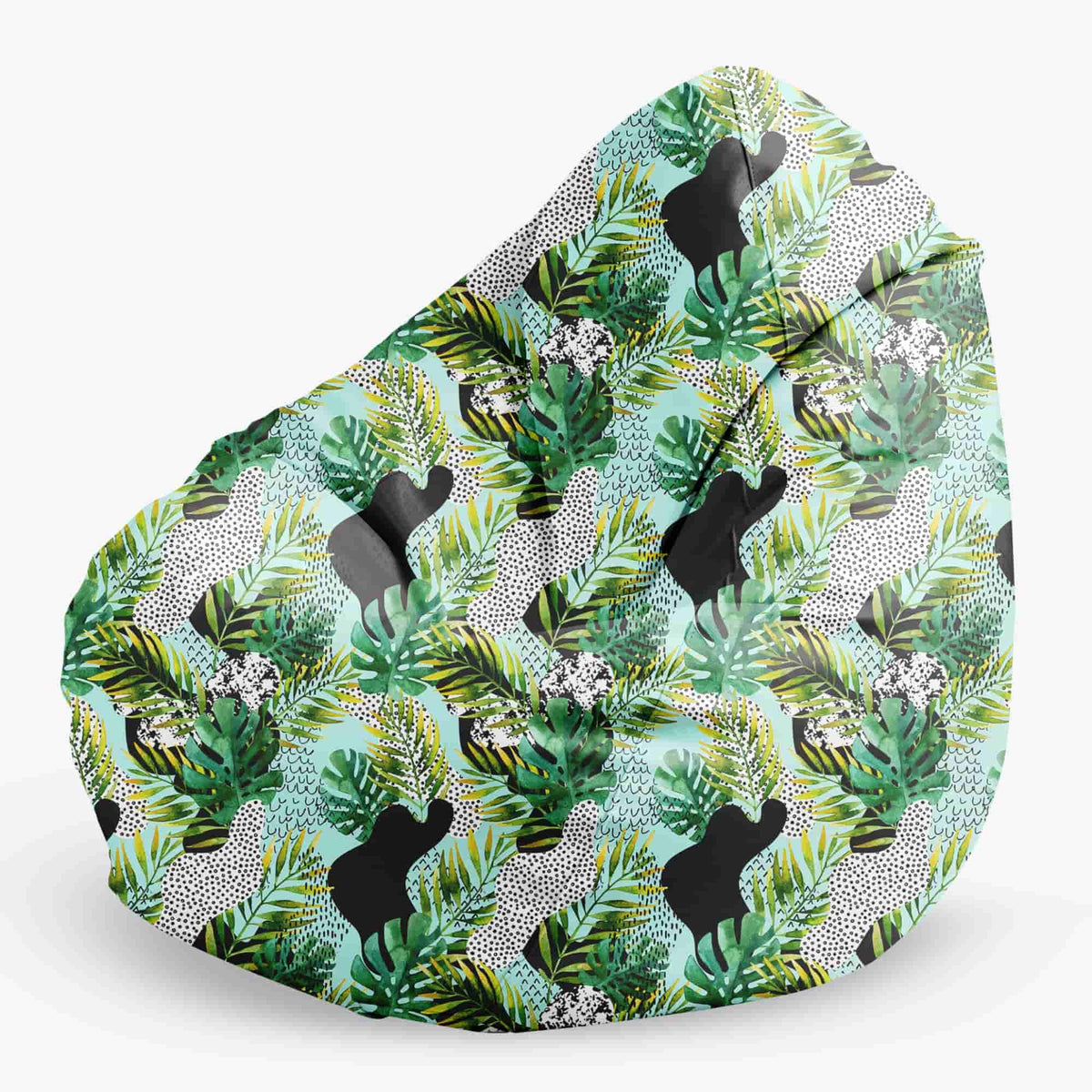 Pufa sako worek XXL 300L GREEN LEAVES COLLAGE Winners Gadzety