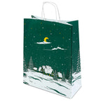 Torba papierowa świąteczna 24x10x32cm ZIELONA CHOINKA Winners Gadzety