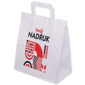Torba papierowa z nadrukiem 260x140x300mm BIAŁA 50 szt. Winners Gadzety