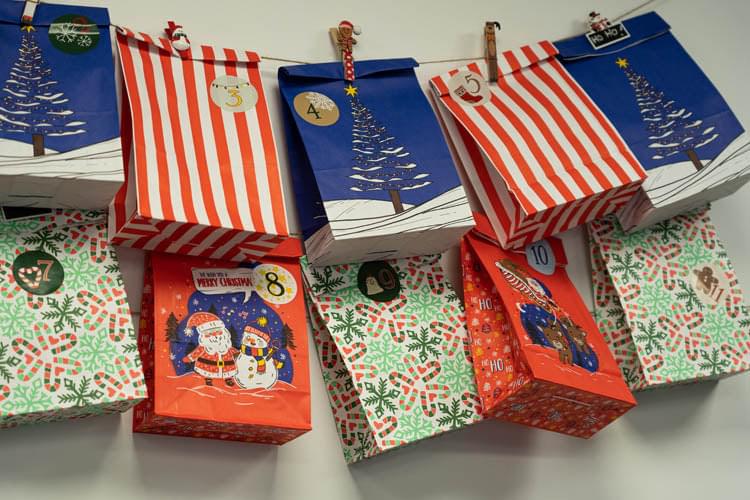 Eko kalendarz adwentowy DIY 24szt naklejki Winners Gadzety