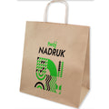 Torba papierowa z nadrukiem 305x170x340mm BRĄZOWA 50 szt. Winners Gadzety