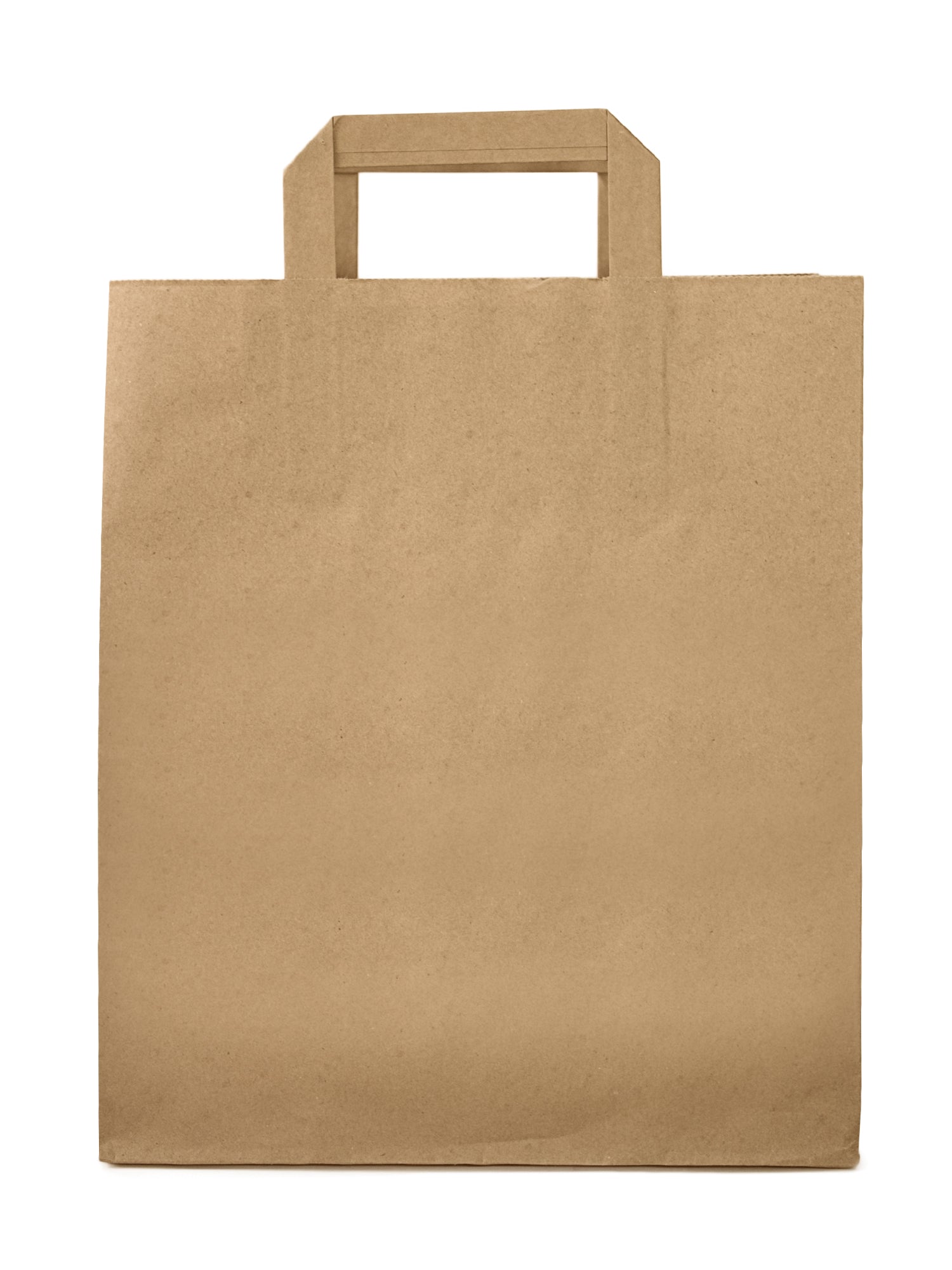 Torba papierowa 260x140x300mm z uchwytem płaskim BRĄZOWA Winners Gadzety