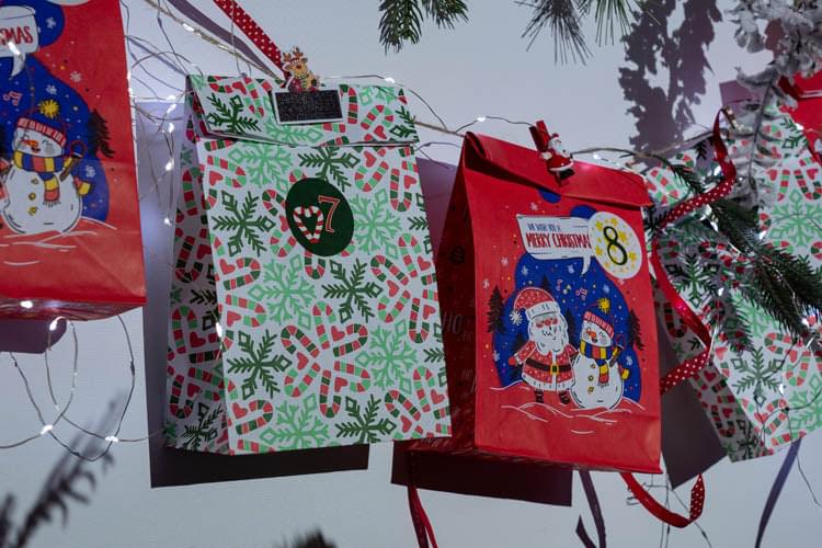 Eko kalendarz adwentowy DIY 24szt naklejki Winners Gadzety