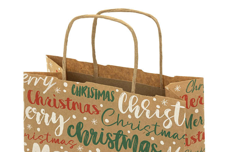 Torba papierowa świąteczna 18x8x22cm MERRY CHRISTMAS Winners Gadzety