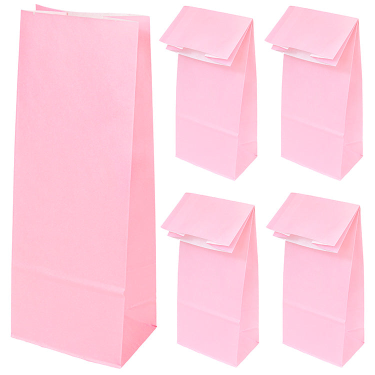 Torba papierowa klockowa RÓŻOWA 100x70x280mm 1szt. Winners Gadzety