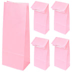 Torba papierowa klockowa RÓŻOWA 100x70x280mm 1szt. Winners Gadzety