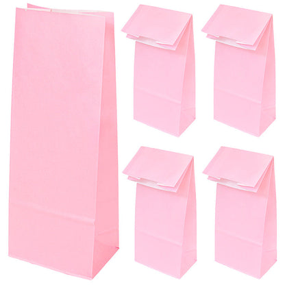 Torba papierowa klockowa RÓŻOWA 100x70x280mm 1szt. Winners Gadzety
