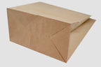 Torba papierowa 320x220x245mm z uchwytem płaskim -BRĄZOWA Winners Gadzety