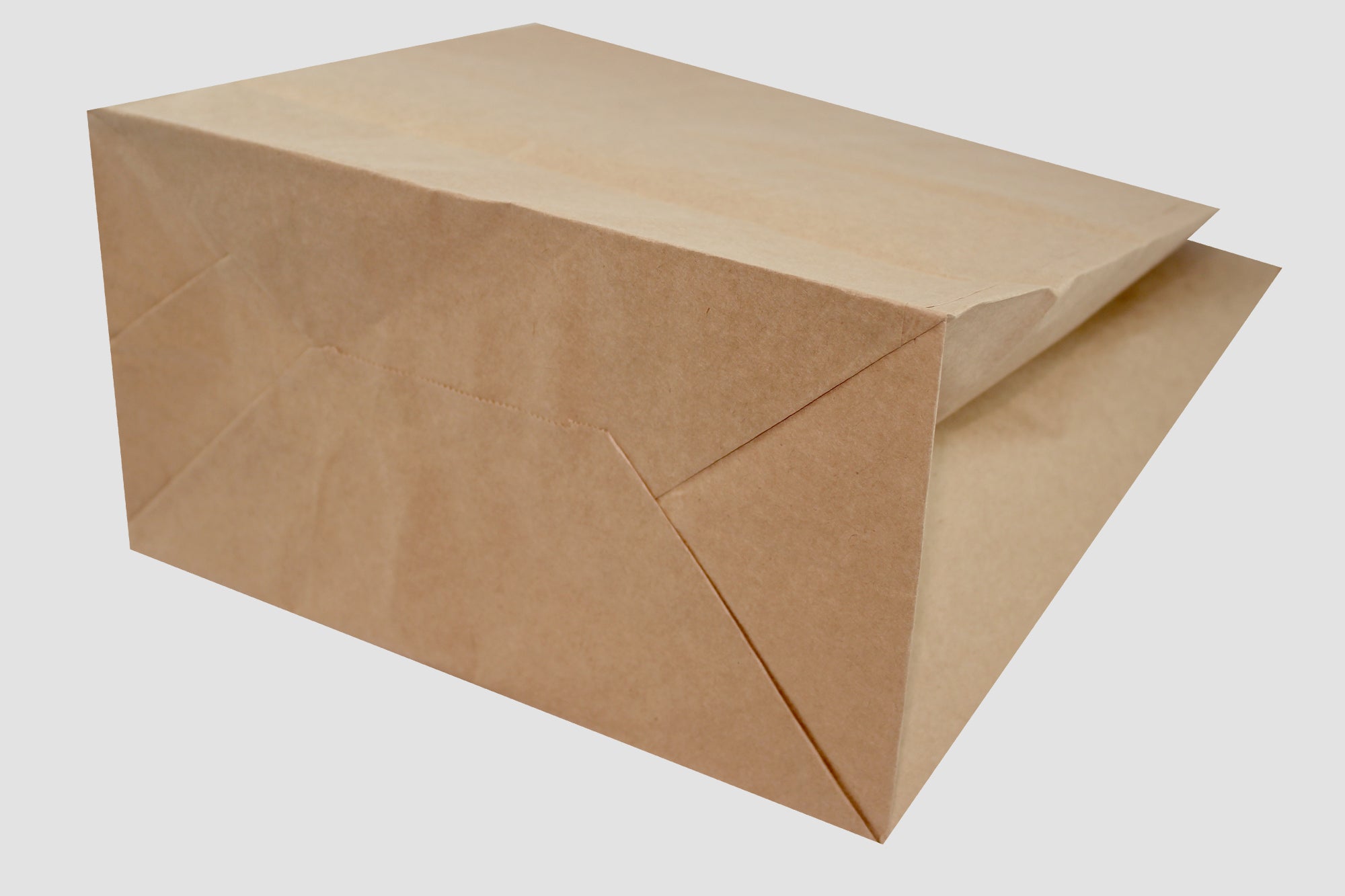 Torba papierowa 320x220x245mm z uchwytem płaskim -BRĄZOWA Winners Gadzety