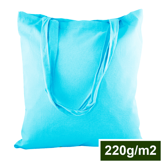 Torba bawełniana JASNO NIEBIESKA 38x42 cm Uchwyt: 70 cm 220g/m2 Winners Gadzety