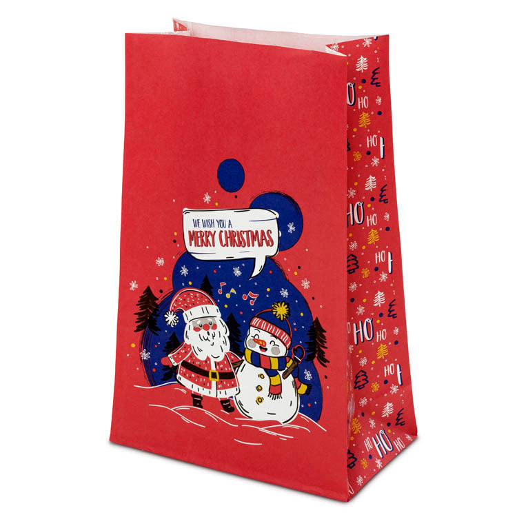 Torba papierowa świąteczna 16x8x27cm MIKOŁAJ I BAŁWAN Winners Gadzety
