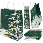 Torba papierowa świąteczna 24x10x32cm ZIELONA CHOINKA Winners Gadzety