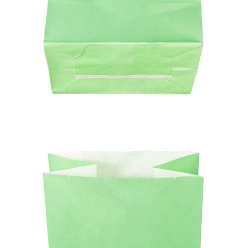 Torba papierowa klockowa ZIELONA 100x70x280mm 5szt. Winners Gadzety