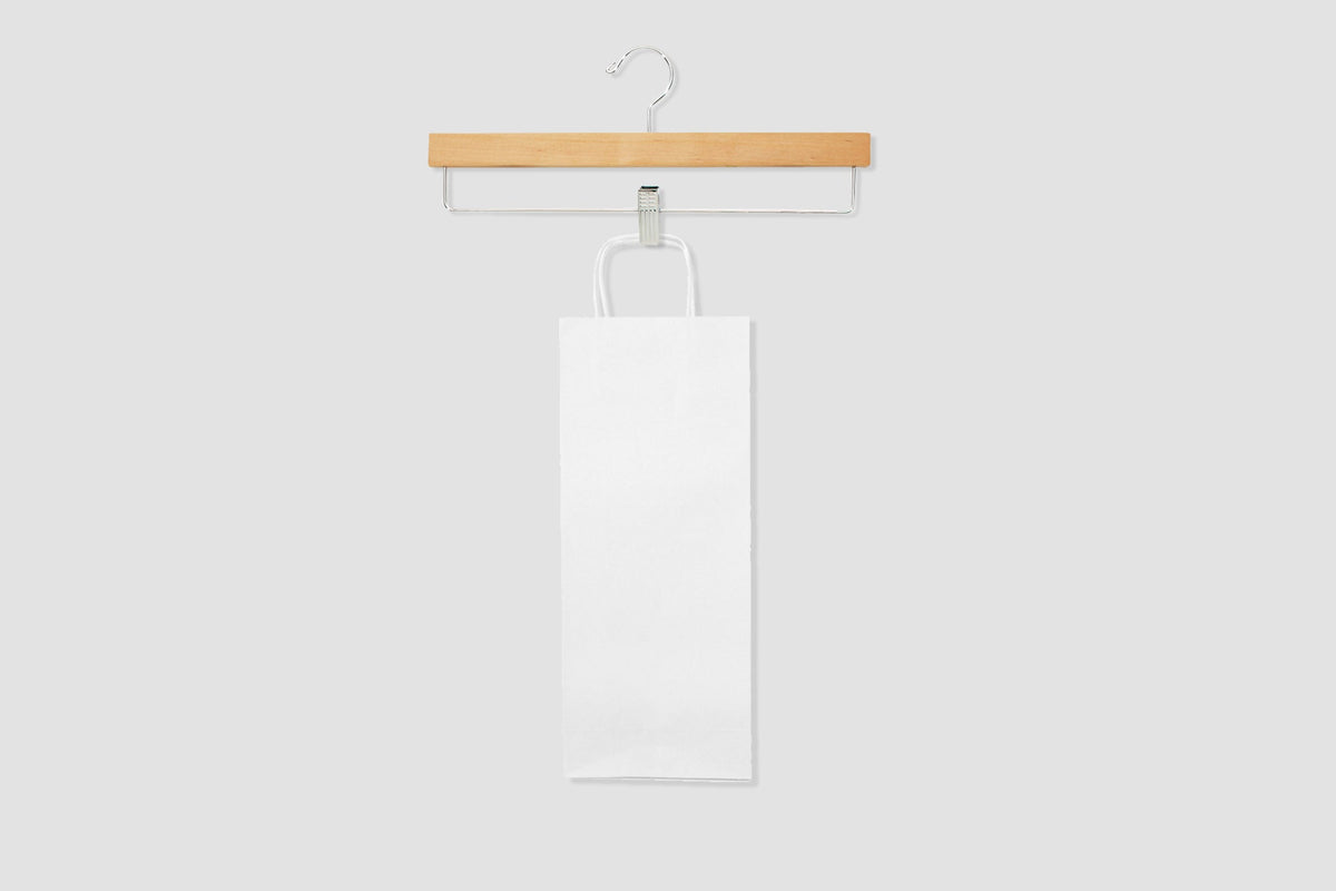 Torba papierowa z uchwytem skręcanym - BIAŁA - 160x80x390mm Winners Gadzety