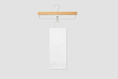Torba papierowa z uchwytem skręcanym - BIAŁA - 160x80x390mm Winners Gadzety