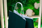 Torba papierowa 305x170x425mm CIEMNOZIELONA BIAŁA Winners Gadzety