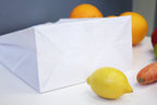 Torba papierowa 320x160x390mm z uchwytem płaskim BIAŁA Winners Gadzety