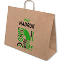 Torba papierowa z nadrukiem 500x180x390mm BRĄZOWA 50 szt. Winners Gadzety