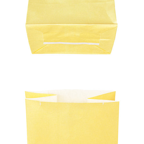 Torba papierowa klockowa ŻÓŁTE 100x70x280mm 1szt. Winners Gadzety