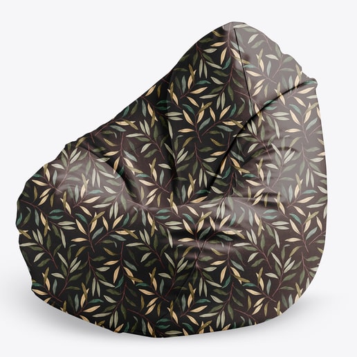 Pufa sako worek XXL 300L RETRO LEAVES Winners Gadzety
