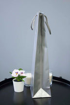 Torba laminowana z uchwytem sznurkowym - SREBRNA - 110x90x400mm Winners Gadzety