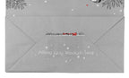Torba papierowa świąteczna 32x16x38cm MERRY CHRISTMAS SZARA Winners Gadzety