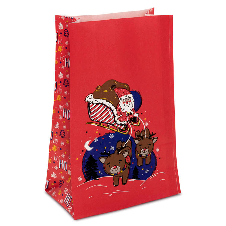 Torba papierowa świąteczna 16x8x27cm MIKOŁAJ I BAŁWAN Winners Gadzety