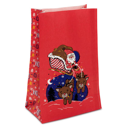 Torba papierowa świąteczna 16x8x27cm MIKOŁAJ I BAŁWAN Winners Gadzety