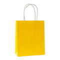 Torba papierowa 180x80x220mm z uchwytem skręcanym Premium-ŻÓŁTA Winners Gadzety