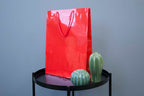 Torba laminowana z uchwytem sznurkowym - CZERWONA - 300x100x400mm Winners Gadzety