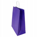 Torba papierowa z uchwytem skręcanym Premium - FIOLETOWA - 350x150x400mm Winners Gadzety